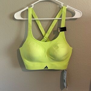 NWT Adidas Women's Neon Yellow/Green Sports Bra